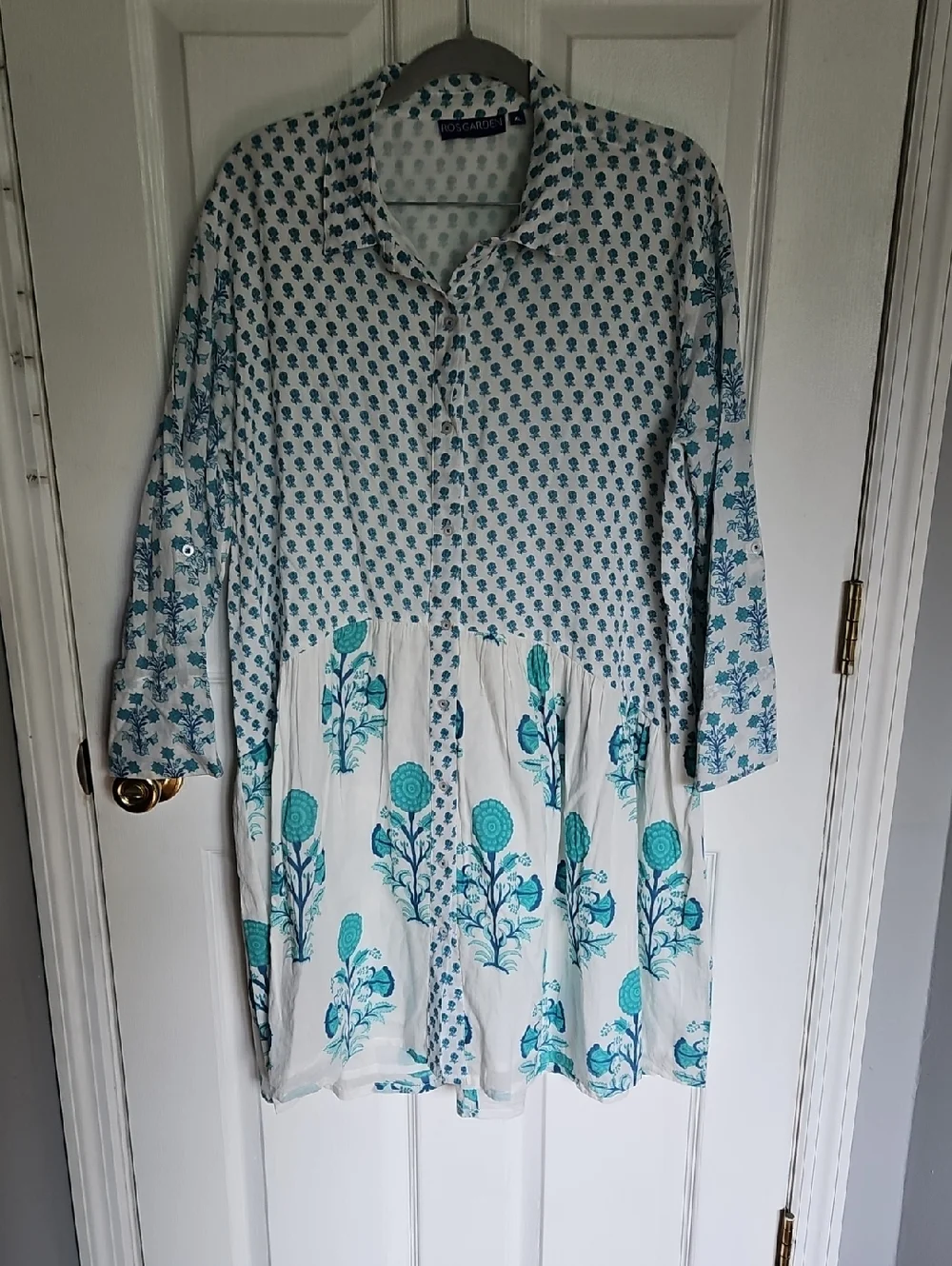 Anthropologies. Ro's GARDEN Deauville  Coastal, Beachy Dress  Xl